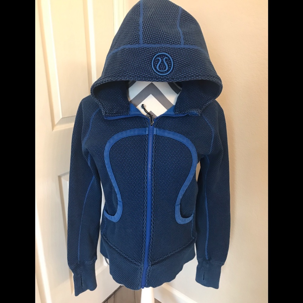 Lululemon Scuba Hoodie Blue & Black 12